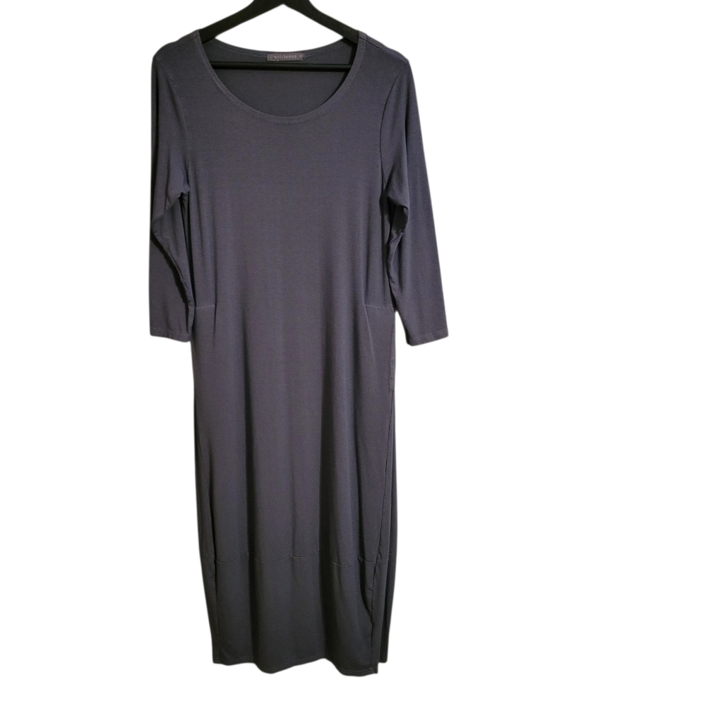 Cut Loose Gray Midi Dress